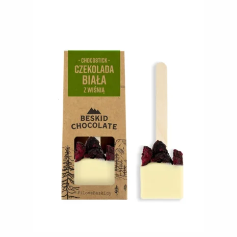 Chocostick z czekolady białej z wiśniami 45g-1
