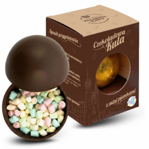 Czekoladowa kula z mini piankami