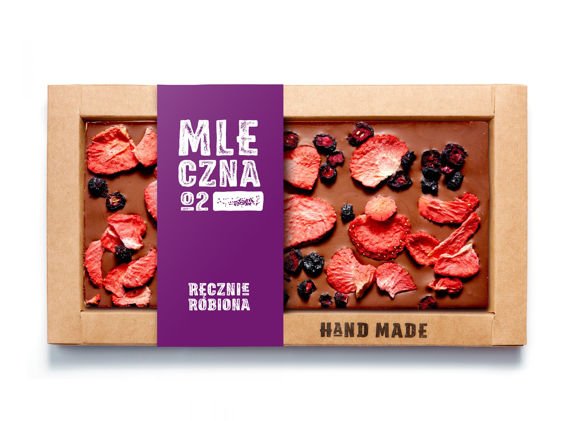 Czekolada mleczna – truskawka, aronia 105 g