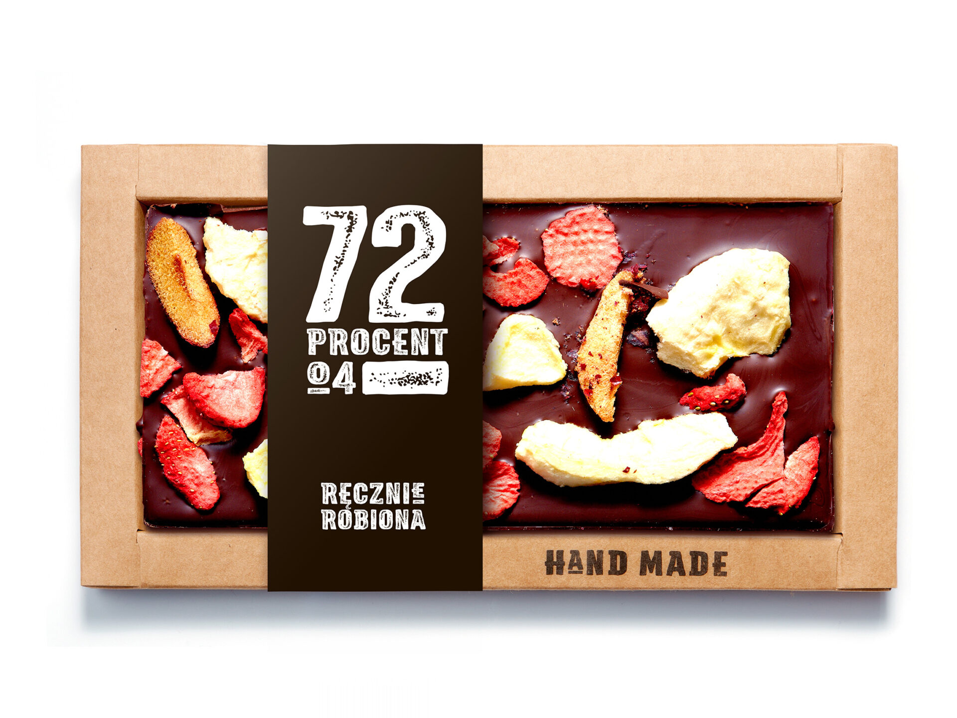 Czekolada 72% – jabłko, śliwka, truskawka 105 g